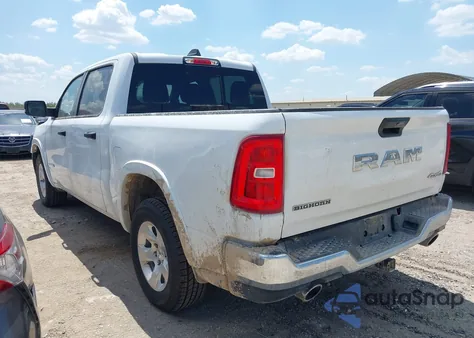 2025 Ram 1500 Big Horn 4X4 5'7 Box from USA, damaged, VIN 1C6SRFFP3SN581674